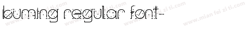 buming regular font字体转换